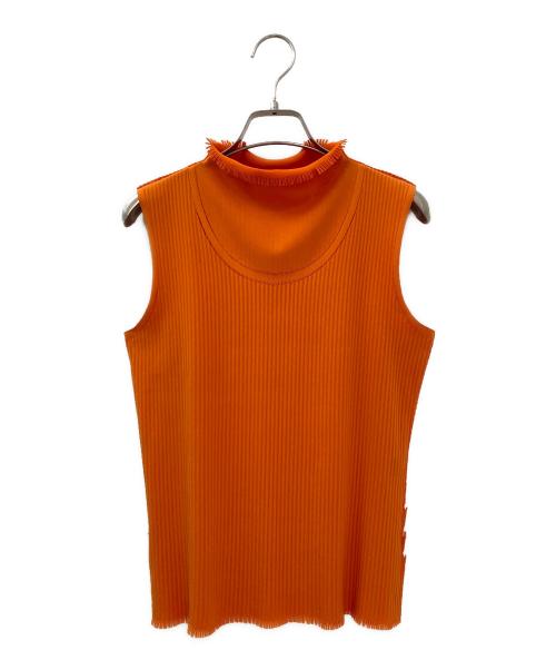 プリーツプリーズPLEATS PLEASE プリーツノースリーブカットソー 薄
