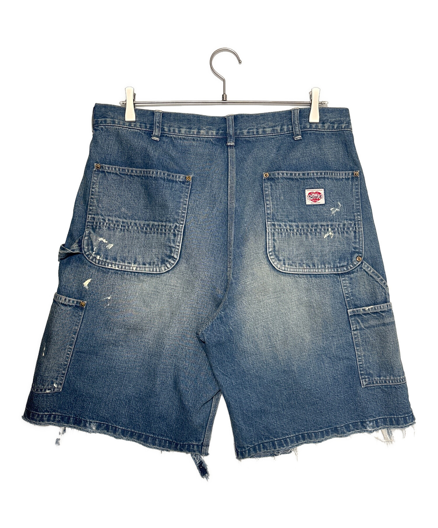 セントマイケル　ダブルニー　ダメージショーツ Lサイズ デニム 中古・古着通販】SAINT MICHAEL (セントマイケル) DOUBLE KNEE SHORTS