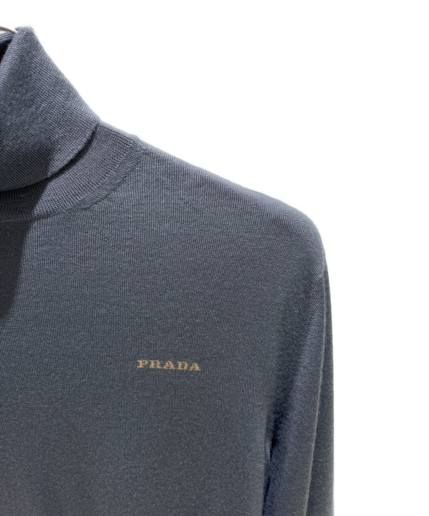 中古・古着通販】PRADA (プラダ) カシミヤシルク タートルネックニット