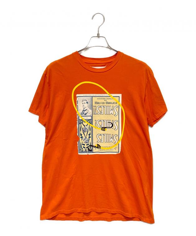 Maison Margiela メゾンマルジェラ オレンジ 四つタグ Tシャツ 中古・古着通販】Maison Margiela (メゾンマルジェラ) プリントTシャツ