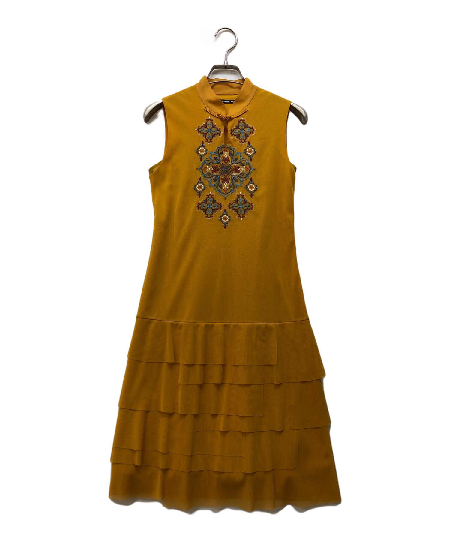 VIVIENNE TAM ヴィヴィアンタム　シルク　ノースリーブワンピース　美品 中古・古着通販】VIVIENNE TAM (ヴィヴィアンタム) 刺繍パワーネット