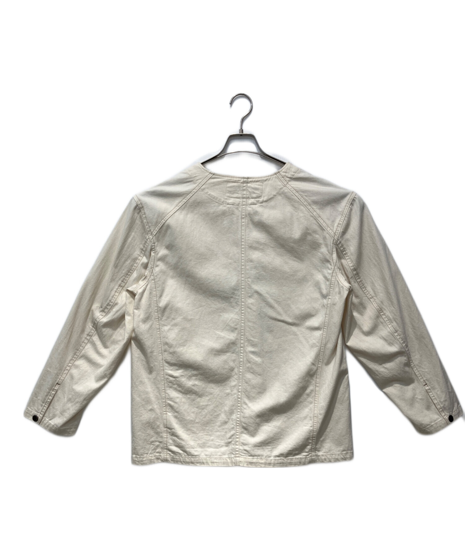 【25AW】未使用級　シンゾーン　ノーカラーカバーオール　ジャケット　34　白系 中古・古着通販】THE SHINZONE (ザ シンゾーン) NO COLLAR COVERALL