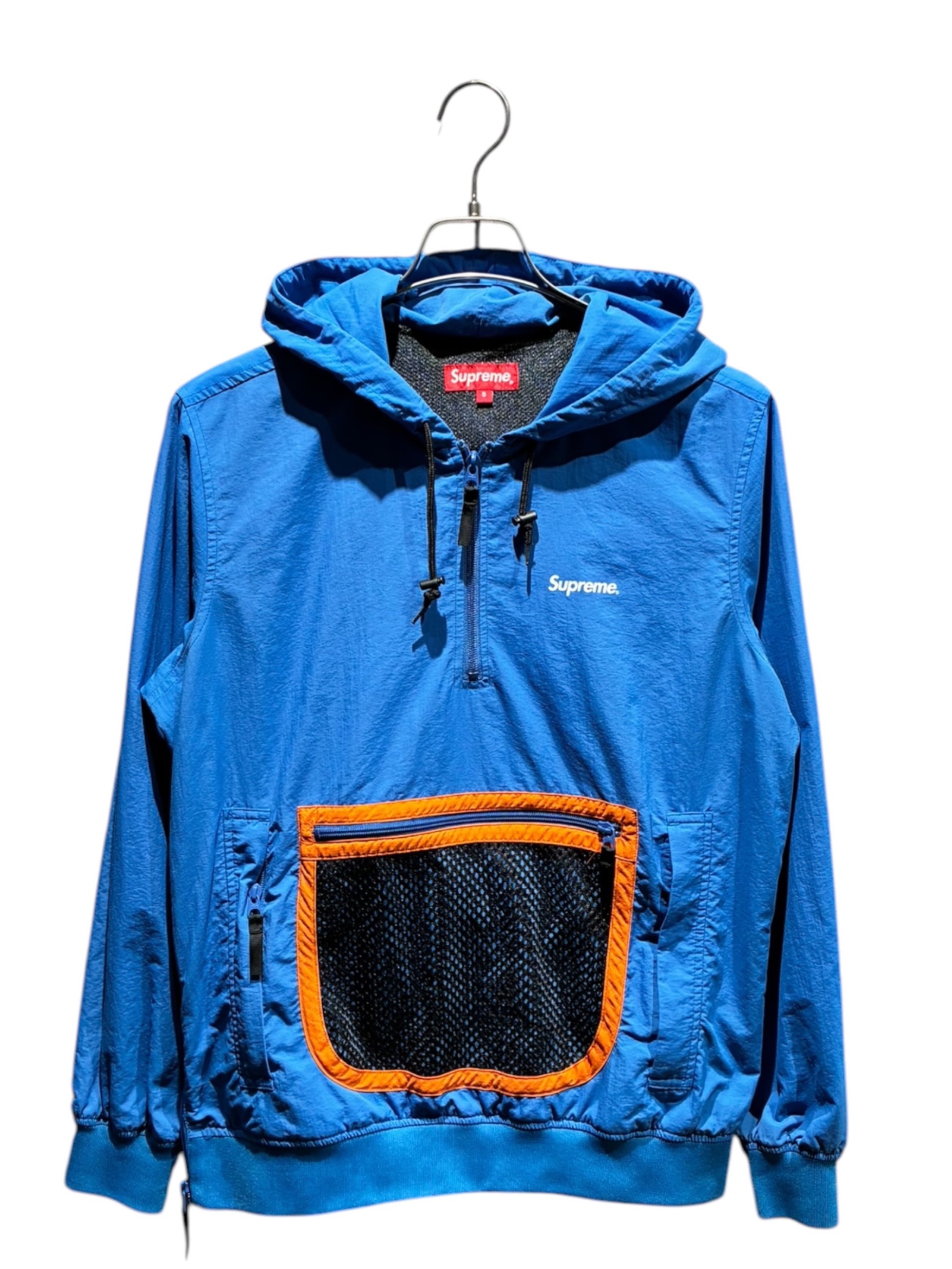中古・古着通販】SUPREME (シュプリーム) Mesh pocket Pullover ブルー