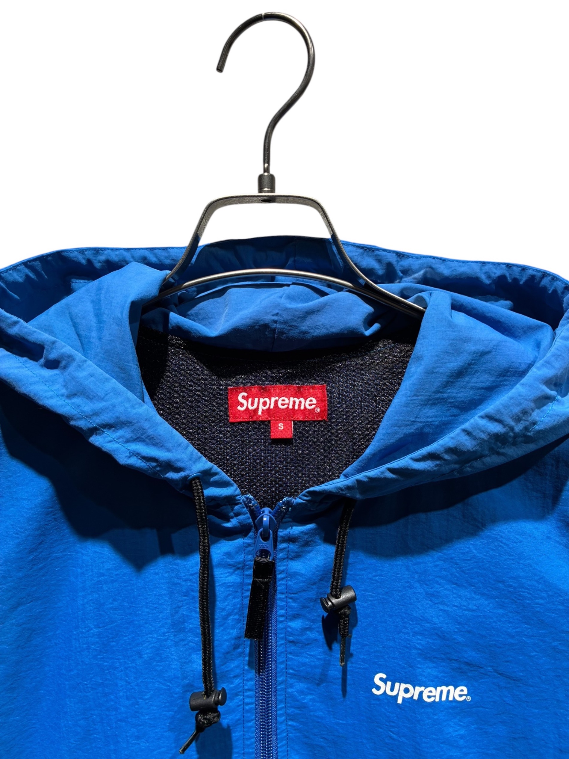 Supreme フード付きナイロンジャケット S 青 中古・古着通販】SUPREME (シュプリーム) Mesh pocket Pullover ブルー