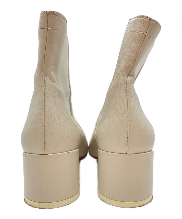 MM6 Maison Margiela◆ベージュレザーブーツ　39 中古・古着通販】MM6 Maison Margiela (エムエムシックスメゾン