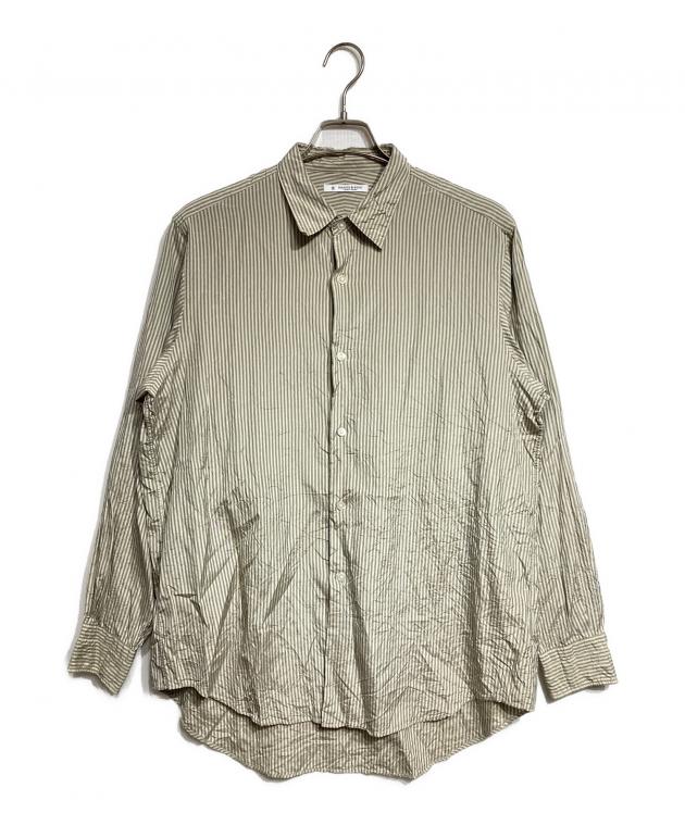 MAATEE&SONS チャールズ シルクコットン ストライプシャツ　サイズ1 中古・古着通販】MAATEE&SONS (マーティーアンドサンズ) CHARLES SILK