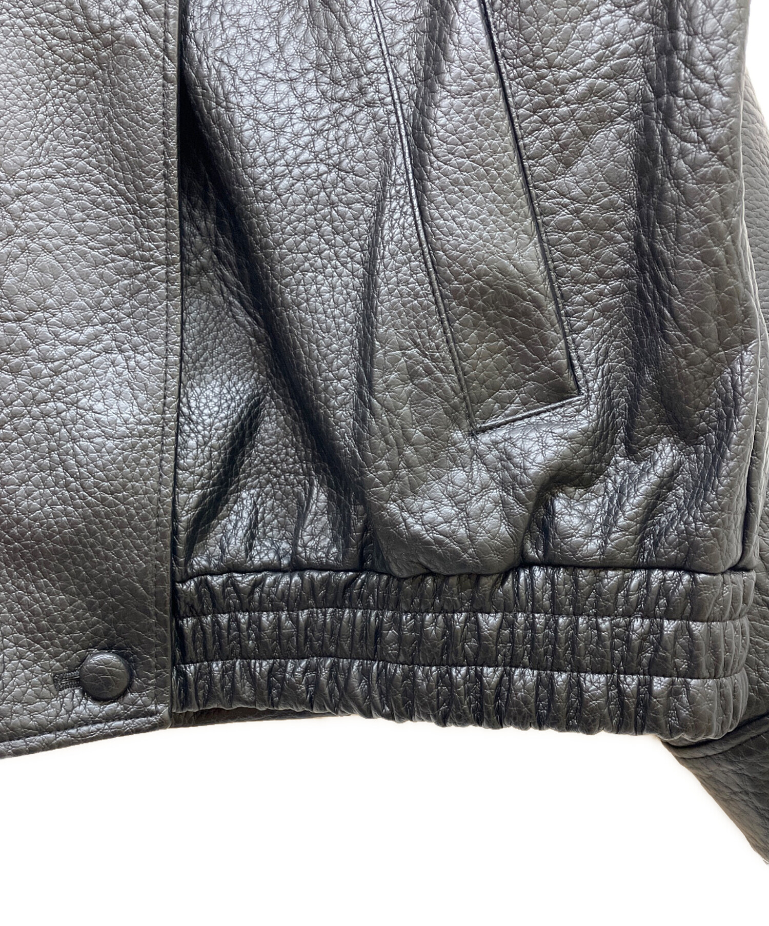 中古・古着通販】ZARA (ザラ) フェイクレザージャケット ブラック