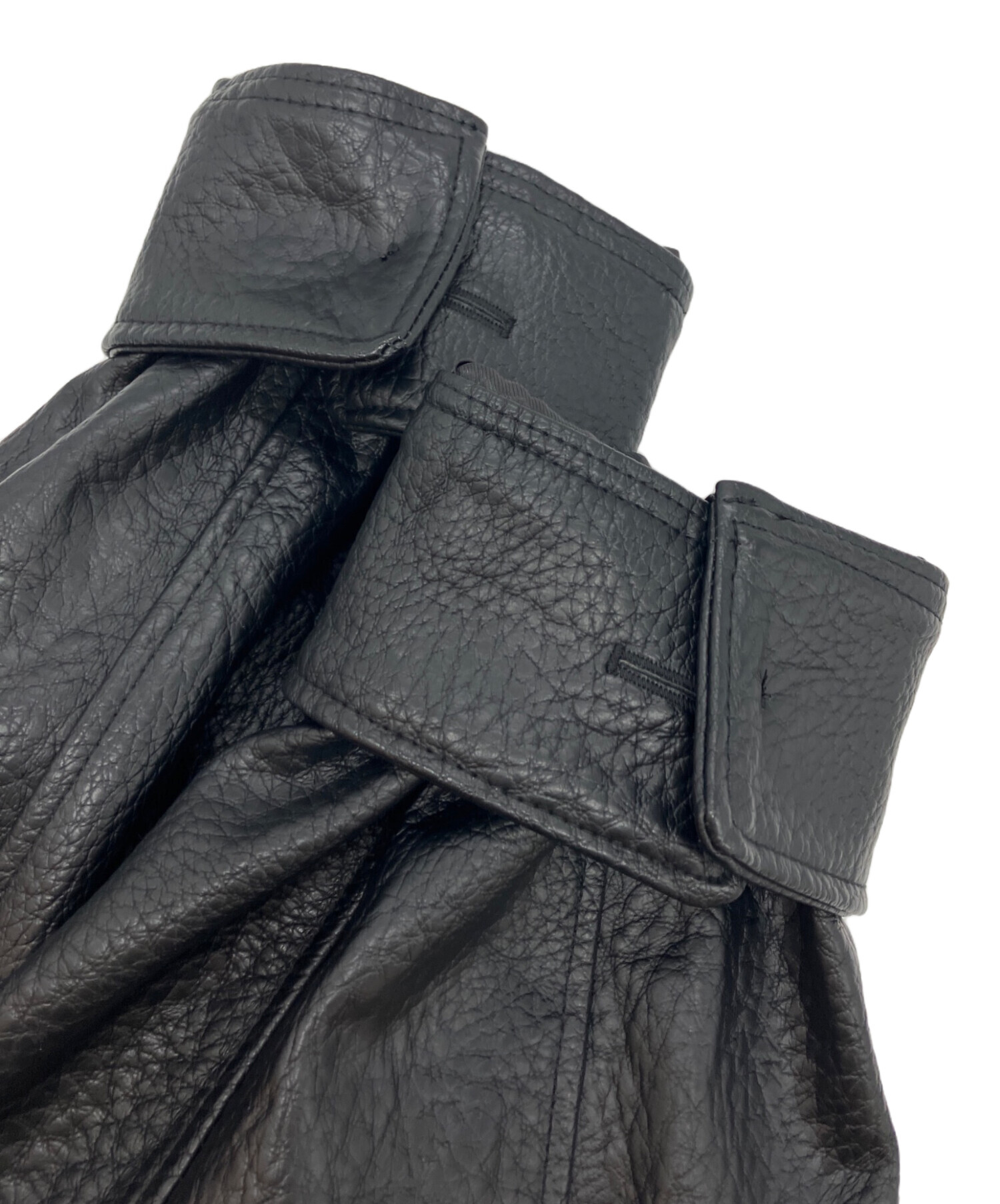 中古・古着通販】ZARA (ザラ) フェイクレザージャケット ブラック