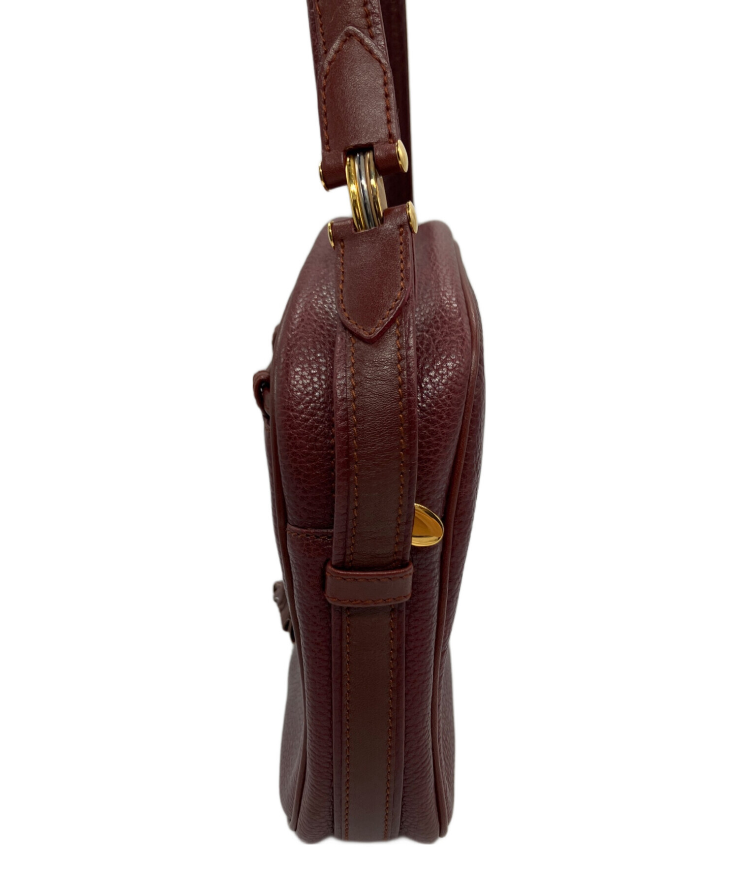 断捨離　カルティエ　Cartier ショルダーバッグ 中古・古着通販】Cartier (カルティエ) ショルダーバッグ ボルドー