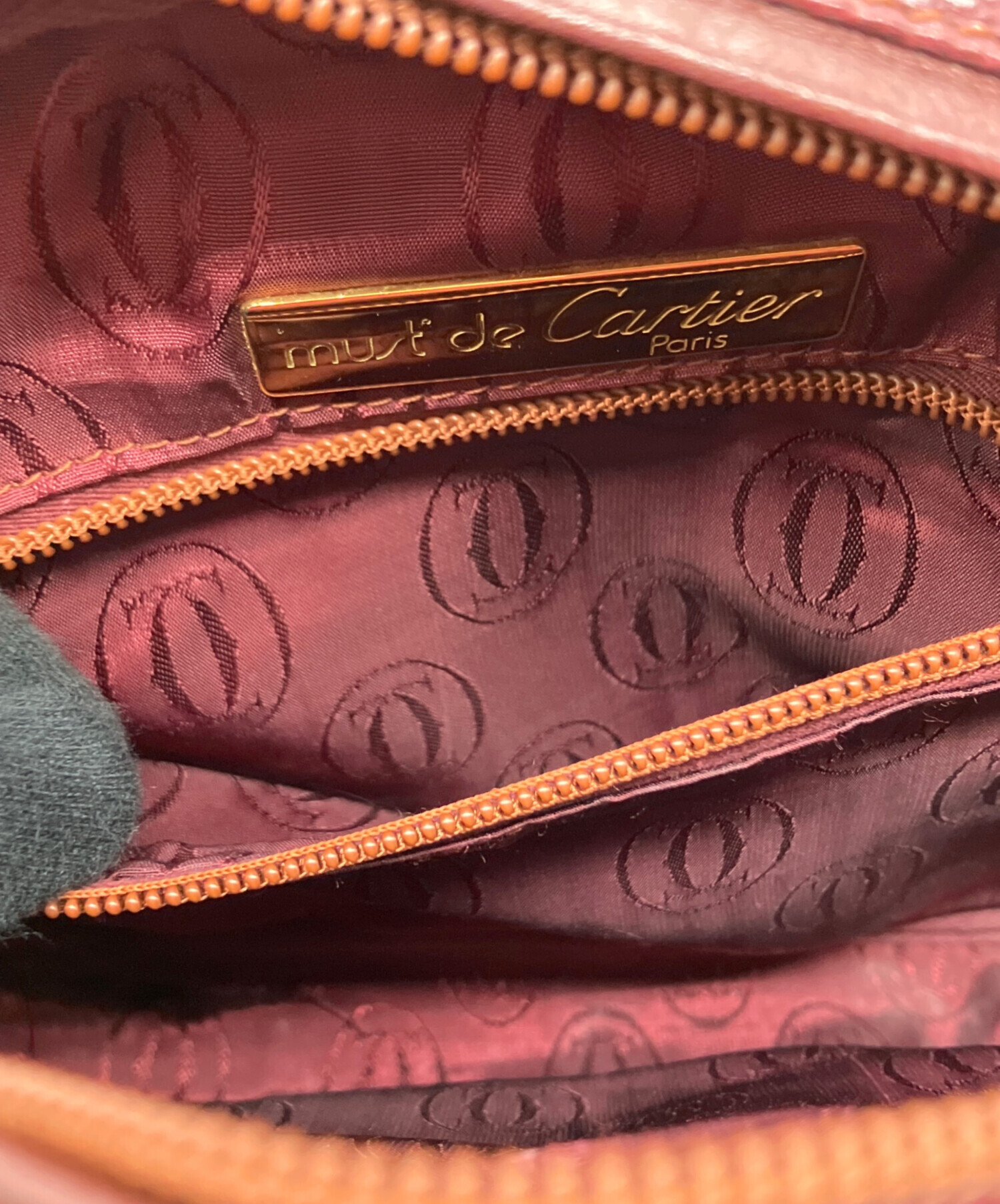 中古・古着通販】Cartier (カルティエ) ショルダーバッグ ブラウン
