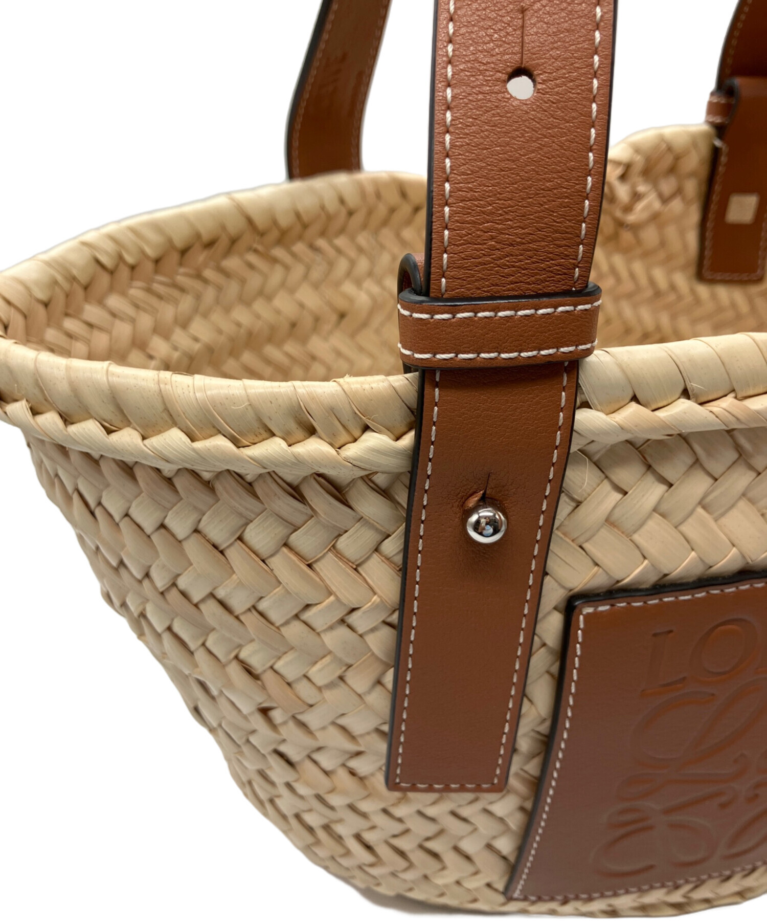 中古・古着通販】LOEWE (ロエベ) バスケットバッグスモール ナチュラル