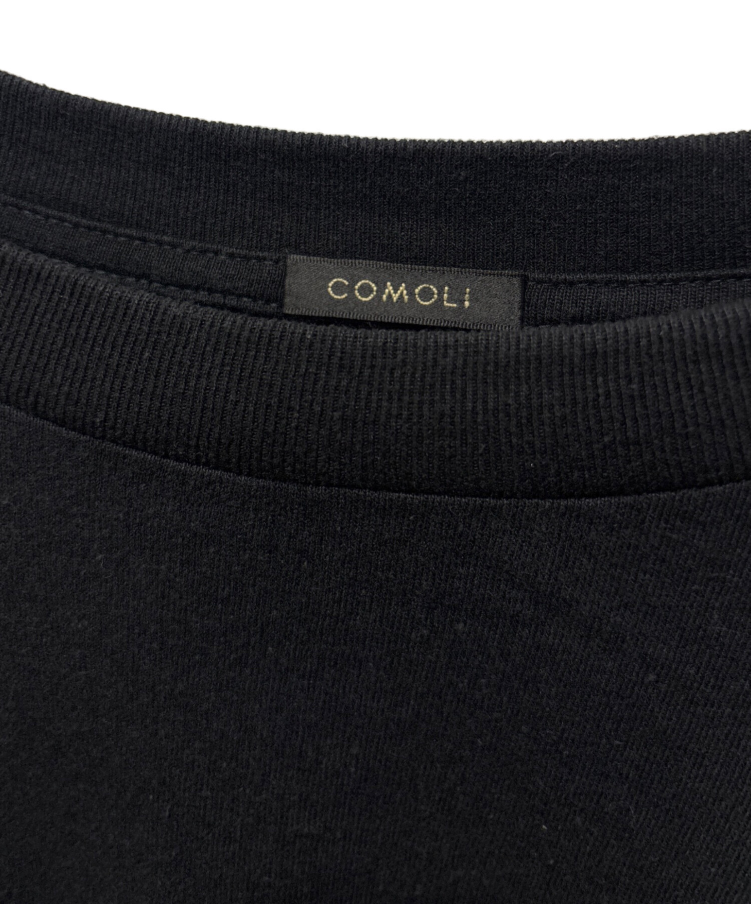 中古・古着通販】COMOLI (コモリ) 空紡天竺 長袖Tシャツ ブラック
