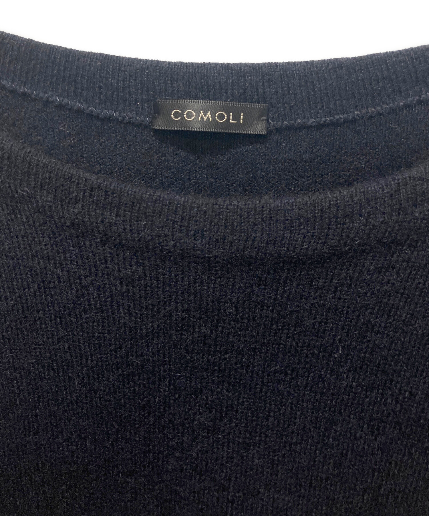 中古・古着通販】COMOLI (コモリ) カシミヤコモリニット ネイビー