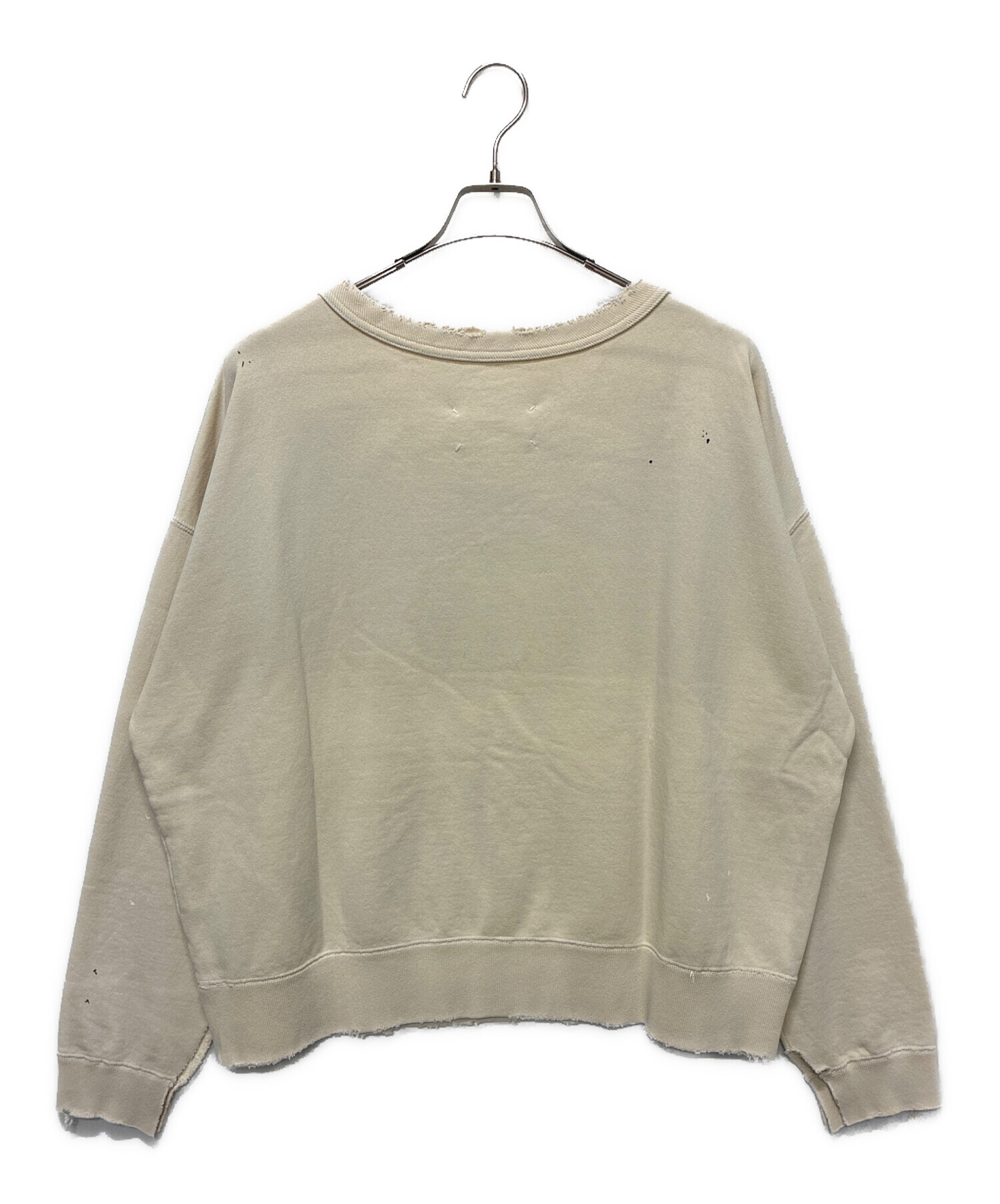 マルタンマルジェラ　ビンテージ　ベージュ スウェット 中古・古着通販】Maison Margiela (メゾンマルジェラ) ペンキ