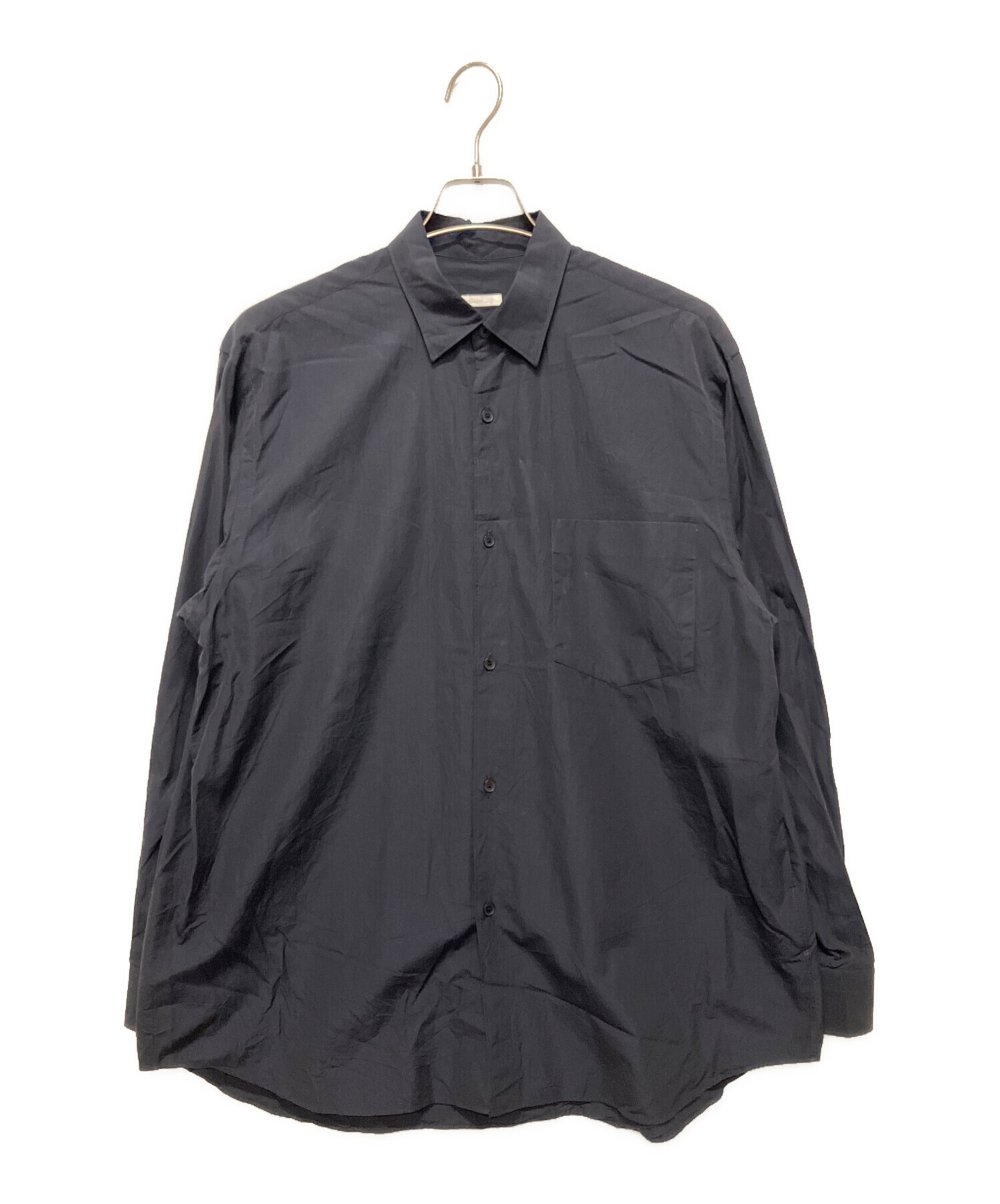 中古・古着通販】COMOLI (コモリ) コモリシャツ ネイビー サイズ:M