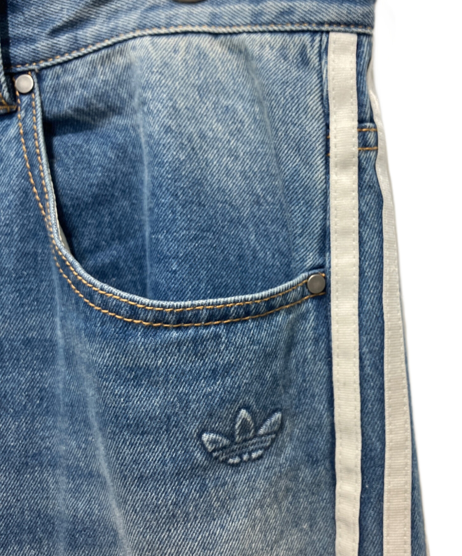 中古・古着通販】adidas (アディダス) ルーズフィット デニムパンツ 