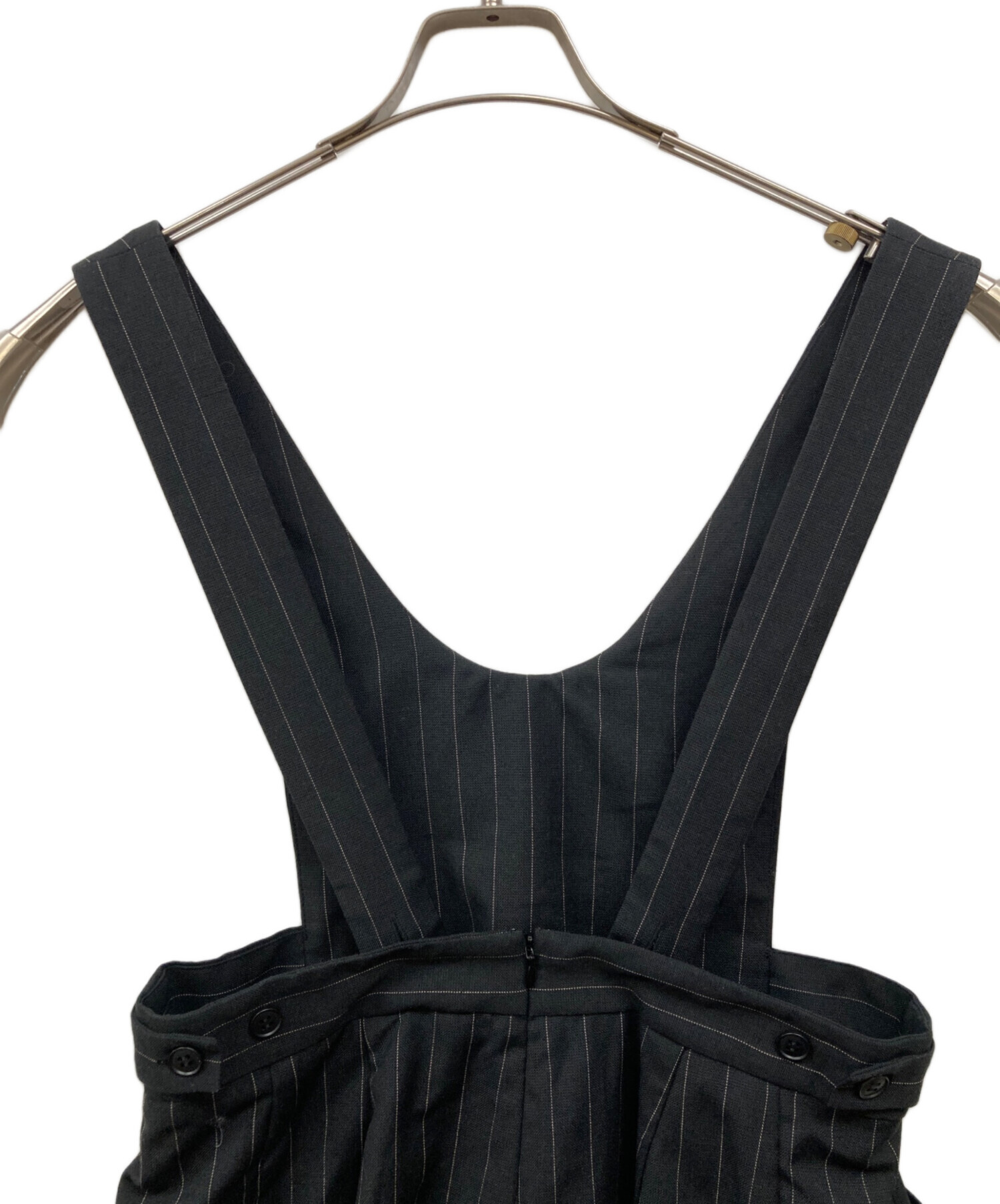 最終値下げCLANE ブラック サロペット サイズ1 中古・古着通販】CLANE (クラネ) DEEP U NECK SALOPETTE ブラック