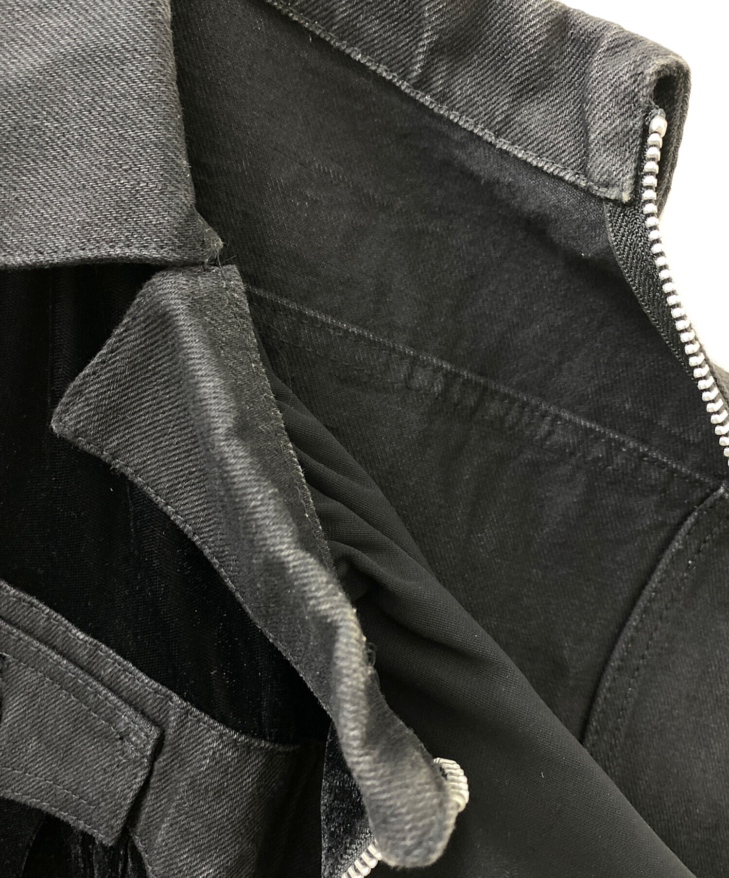 中古・古着通販】sacai (サカイ) ノースリーブドッキングブラウス