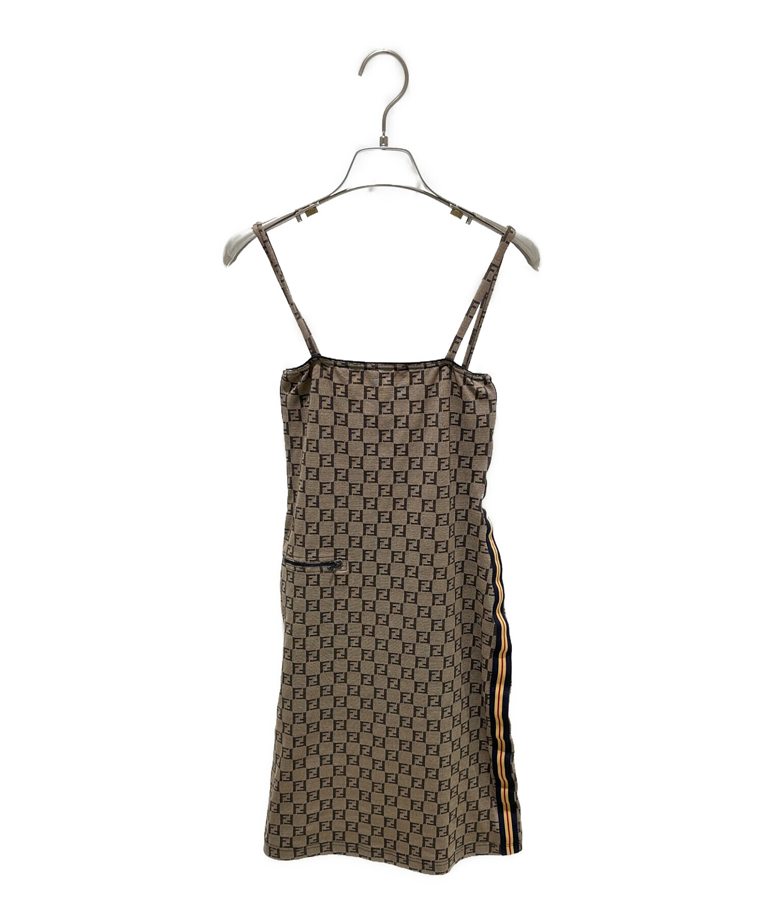 セール！FENDI ロゴプリント キャミワンピース 中古・古着通販】FENDI (フェンディ) Zucca Pattern Camisole Dress