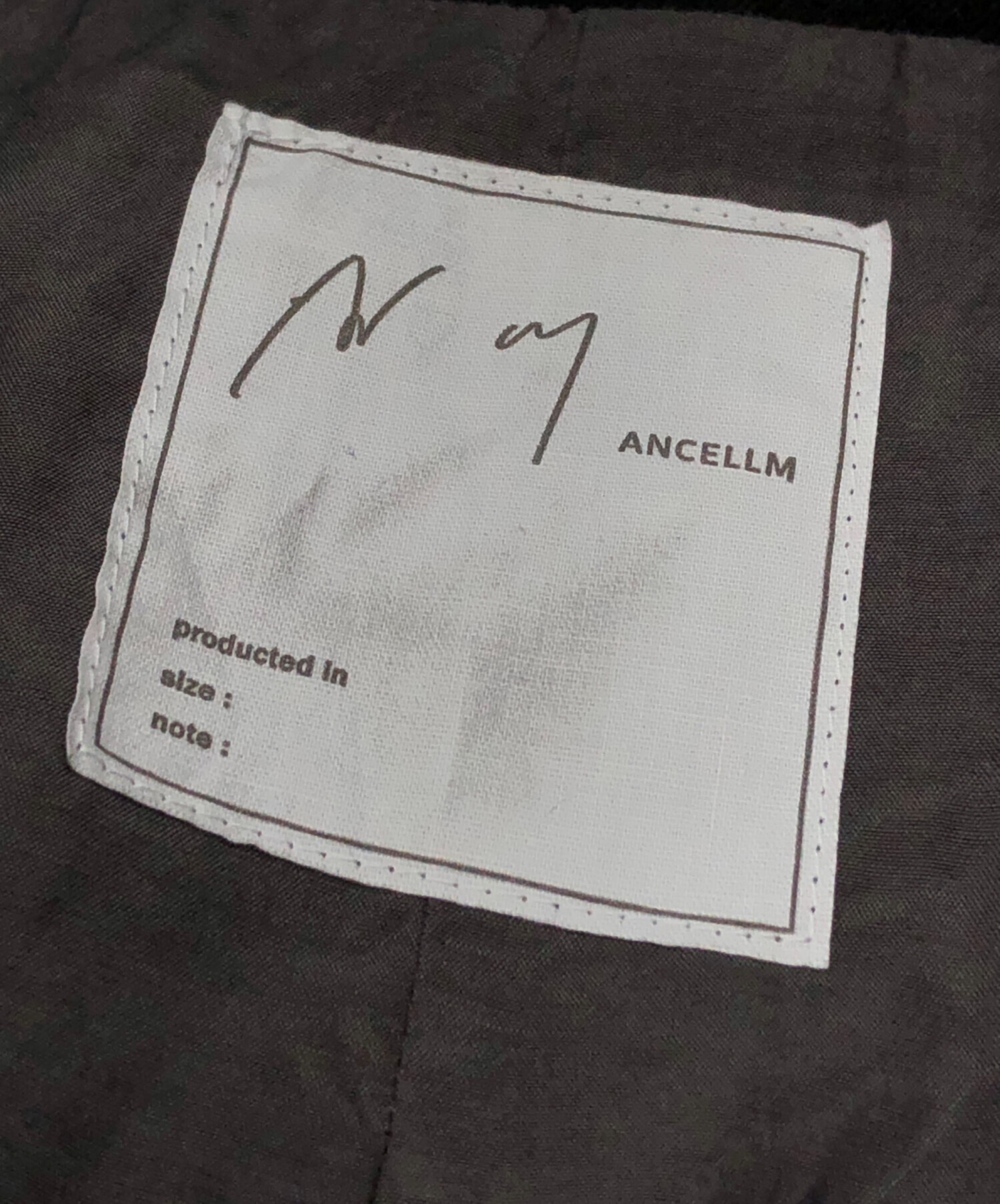 中古・古着通販】ANCELLM (アンセルム) 100/S LINEN TAILORED JACKET 