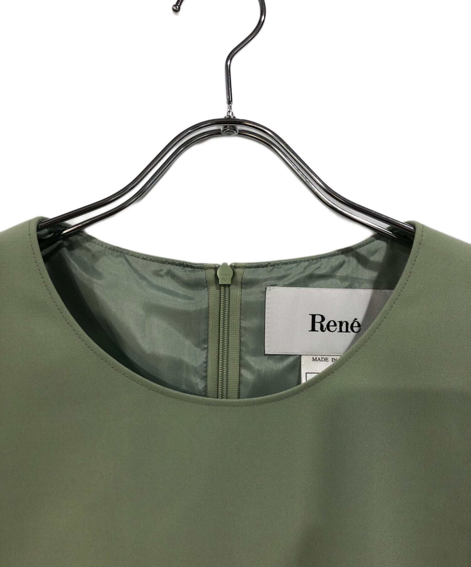 中古・古着通販】Rene (ルネ) 裾パールフィット＆フレアワンピース