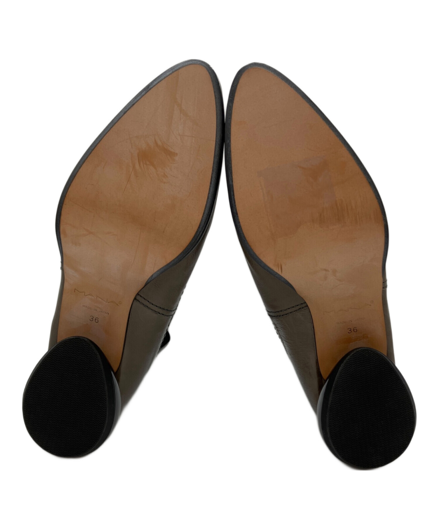 中古・古着通販】MANA (マナ) ショートブーツ ブラウン サイズ:SIZE 36
