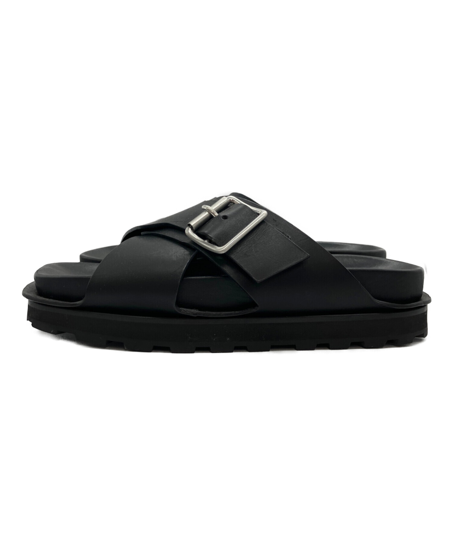 中古・古着通販】JIL SANDER (ジルサンダー) クロスバックルサンダル
