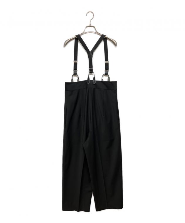 H BEAUTY＆YOUTH トロピカルサスペンダーパンツ　ブラック　M 中古・古着通販】H BEAUTY&YOUTH (エイチ ビューティー&ユース