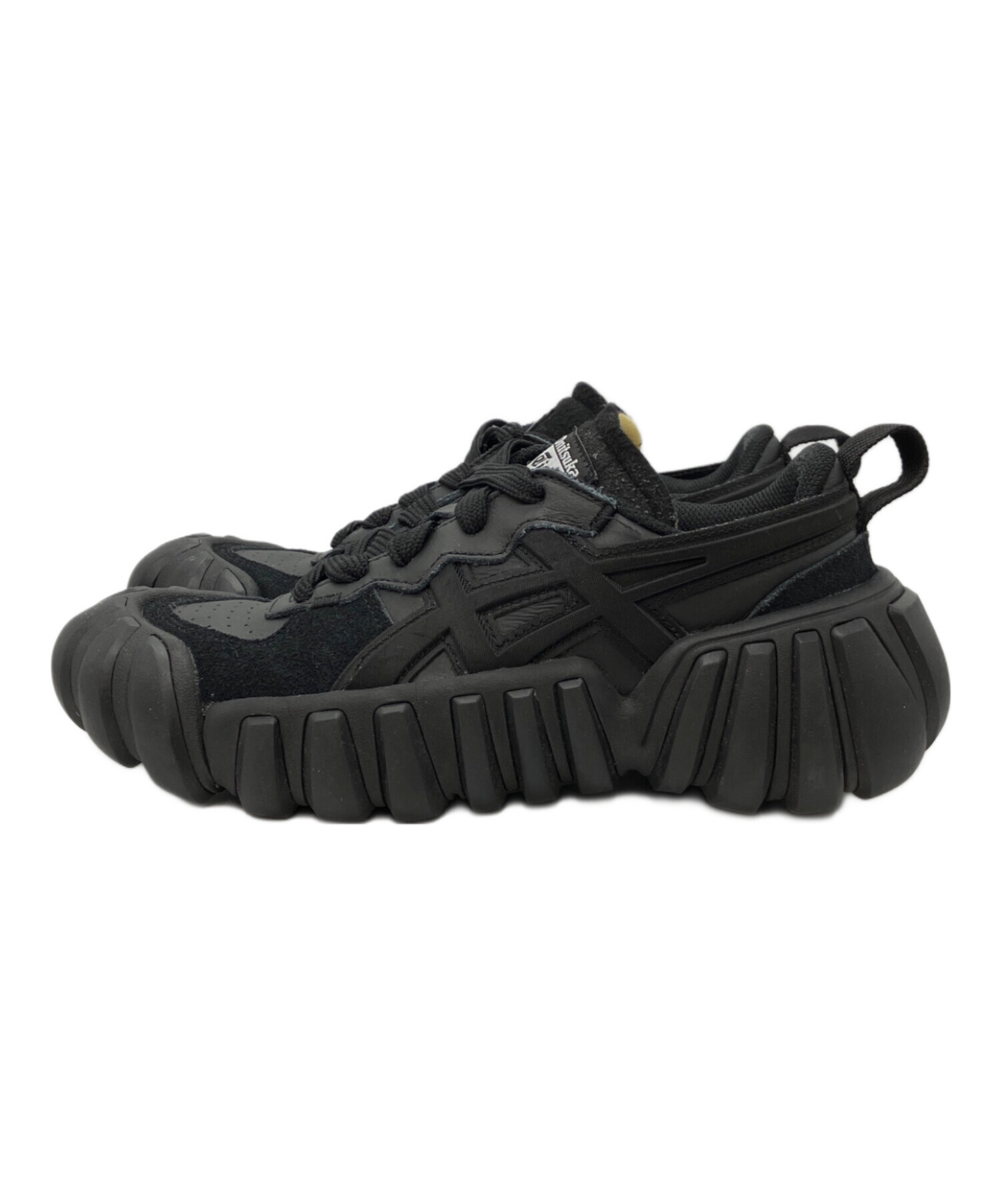 美品 オニツカタイガー DENTIGRE LS 23.5 衝撃吸収 ブラック 黒 中古・古着通販】Onitsuka Tiger (オニツカタイガー) DENTIGRE LS