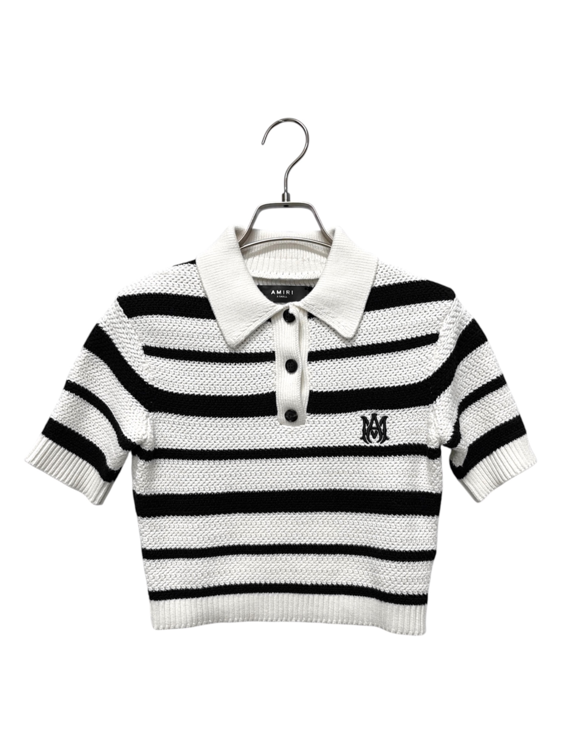 中古・古着通販】AMIRI (アミリ) MA Striped Polo Knit Top & Mini