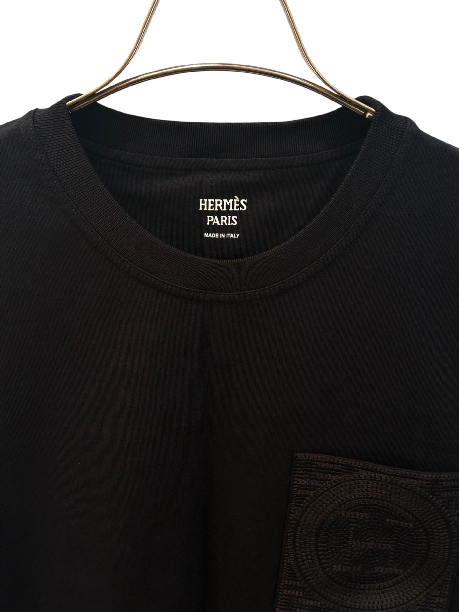 中古・古着通販】HERMES (エルメス) Hロゴ刺繍カットソーワンピース