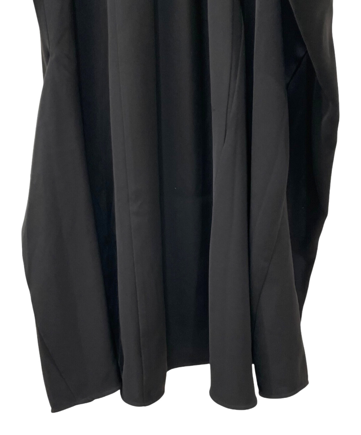 中古・古着通販】ENFOLD (エンフォルド) DRAPE DRESS ブラック サイズ