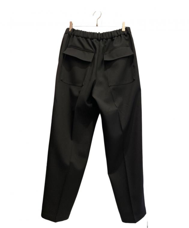 美品　ジルサンダー　テーパードチノパンツ　スラックス　ブラック　黒 中古・古着通販】JIL SANDER (ジルサンダー) ウールギャバジン