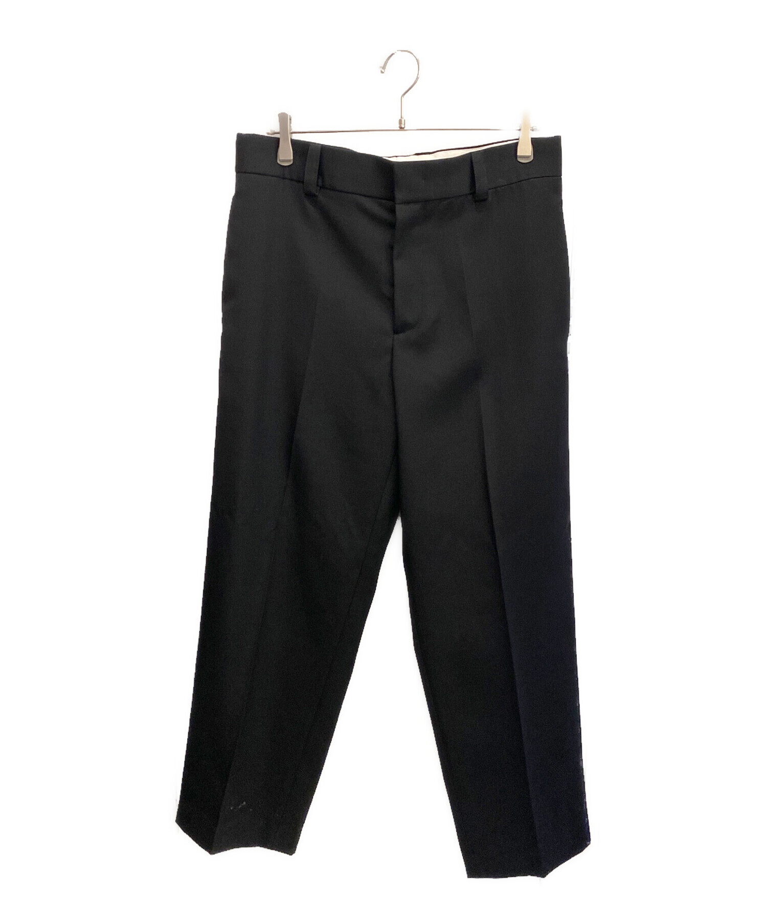 JIL SANDER テーパードパンツ サイズ48 ネイビー 中古・古着通販】JIL SANDER (ジルサンダー) ウールギャバジン