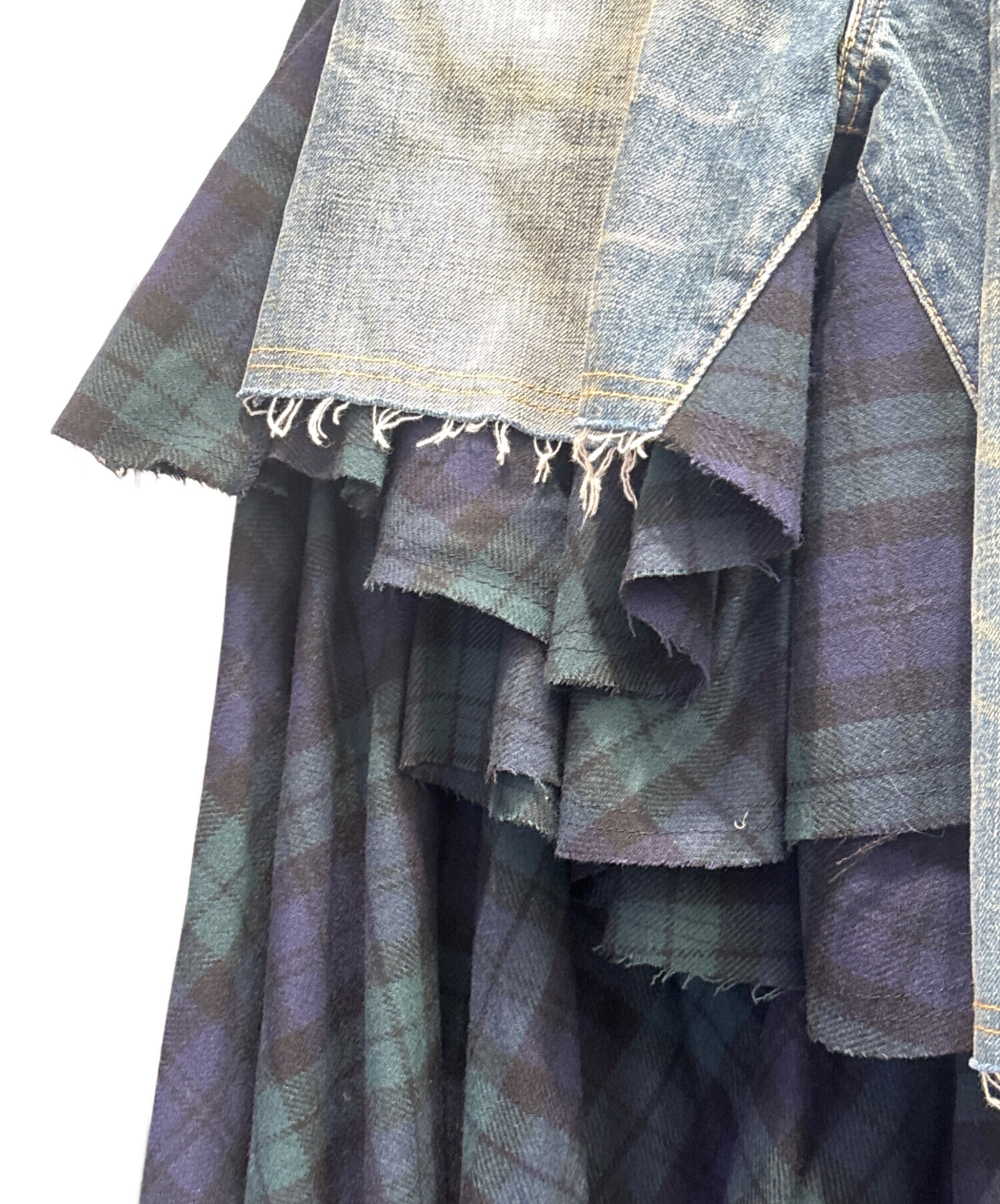 美品 希少JUNYA WATANABE ドッキング 巻きスカート AD2003 中古・古着通販】JUNYA WATANABE COMME des GARCONS ((ジュンヤ