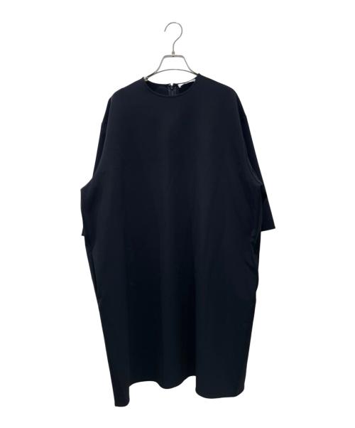 美品 YOKO CHAN ヨーコチャン✨ワンピース ネイビー 七分袖 36 S 中古・古着通販】YOKO CHAN (ヨーコチャン) オーバーシルエット