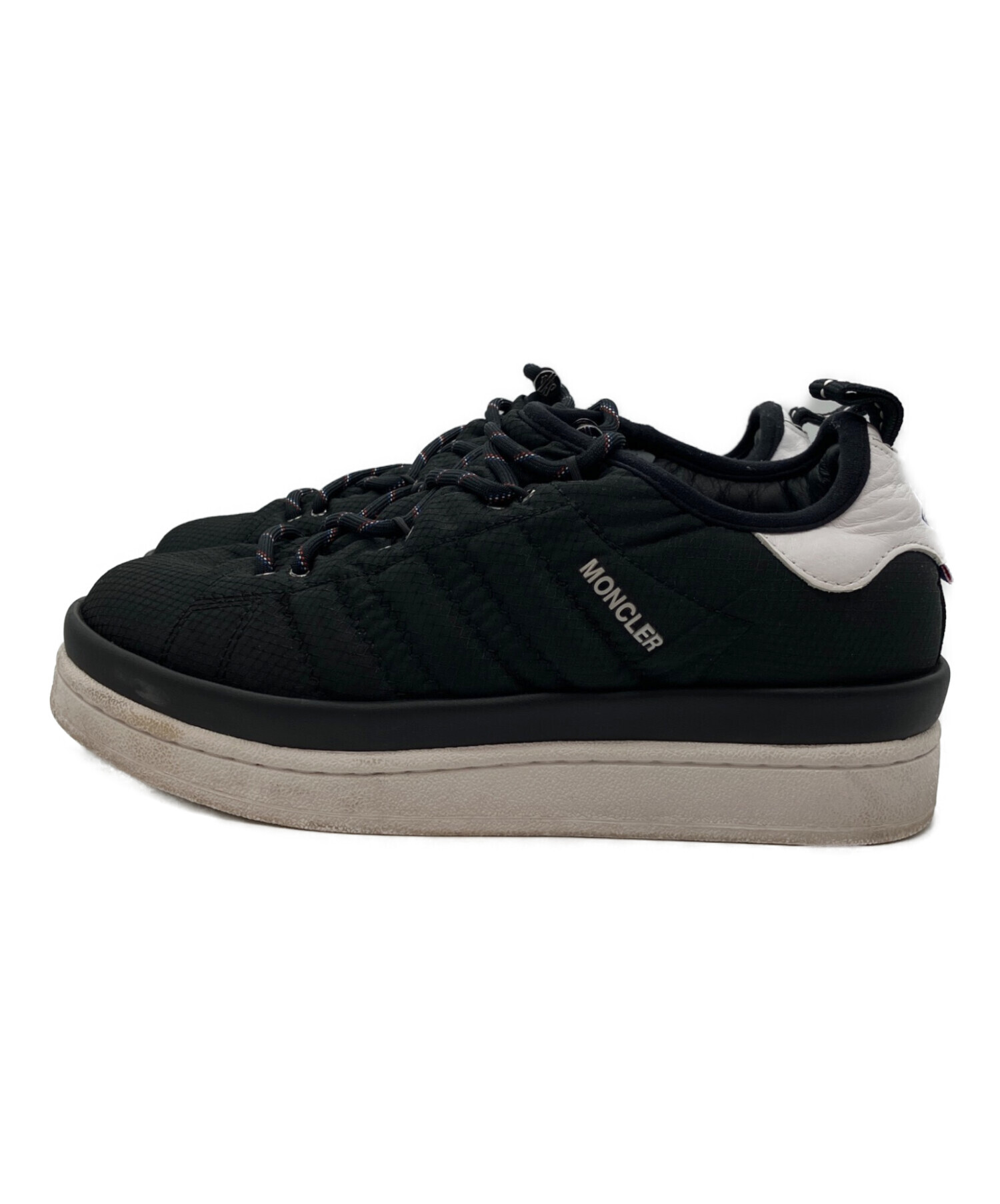 MONCLER 刺繍デザイン ブラックスニーカー 中古・古着通販】adidas (アディダス) MONCLER (モンクレール