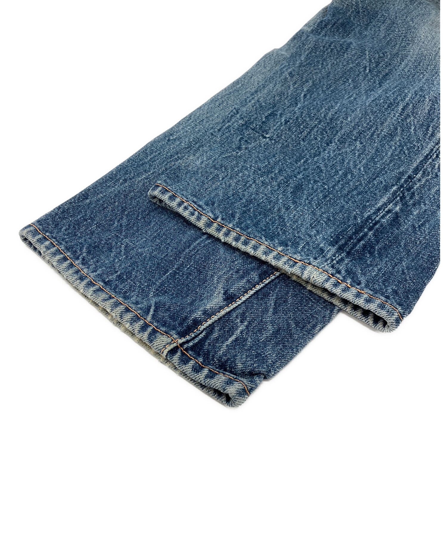 中古・古着通販】EVISU (エヴィス) デニムパンツ ブルー サイズ:29×35