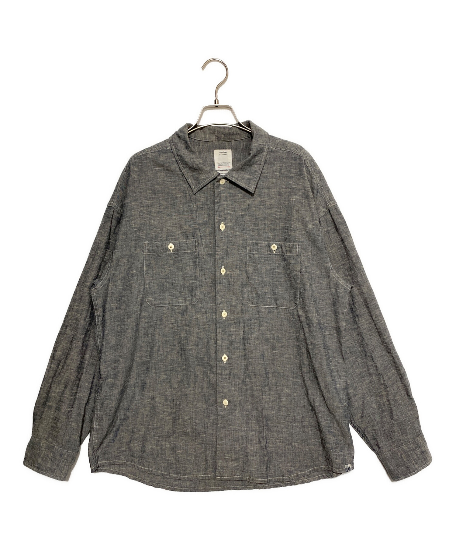 中古・古着通販】VISVIM (ビズビム) LUMBER CHAMBRAY L/S グレー