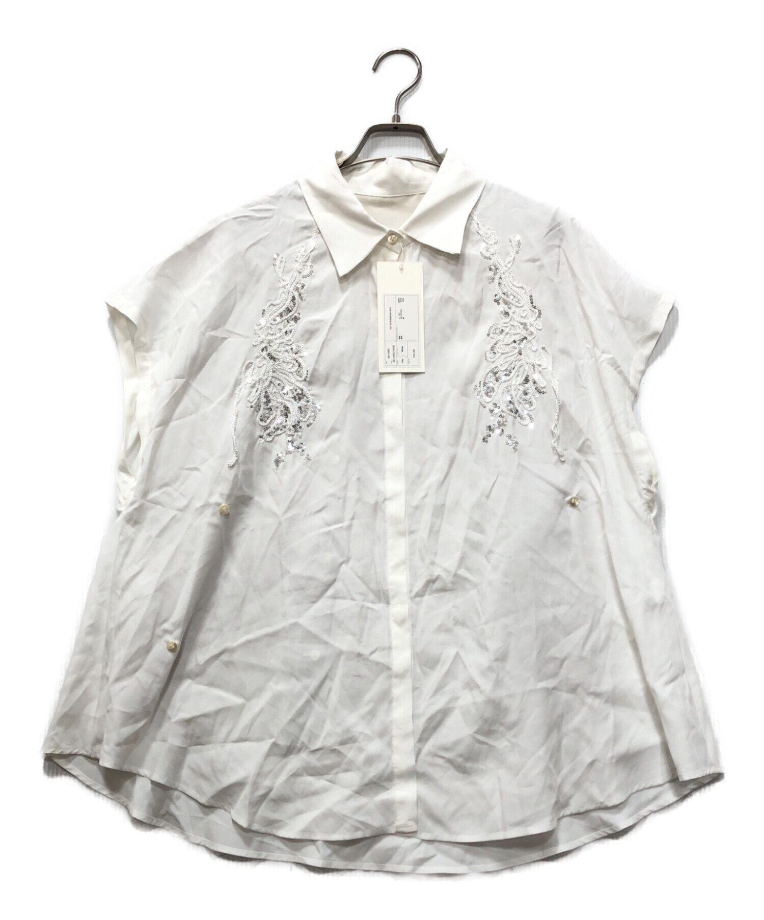 中古・古着通販】MURRAL (ミューラル) Veil embroidered shirt