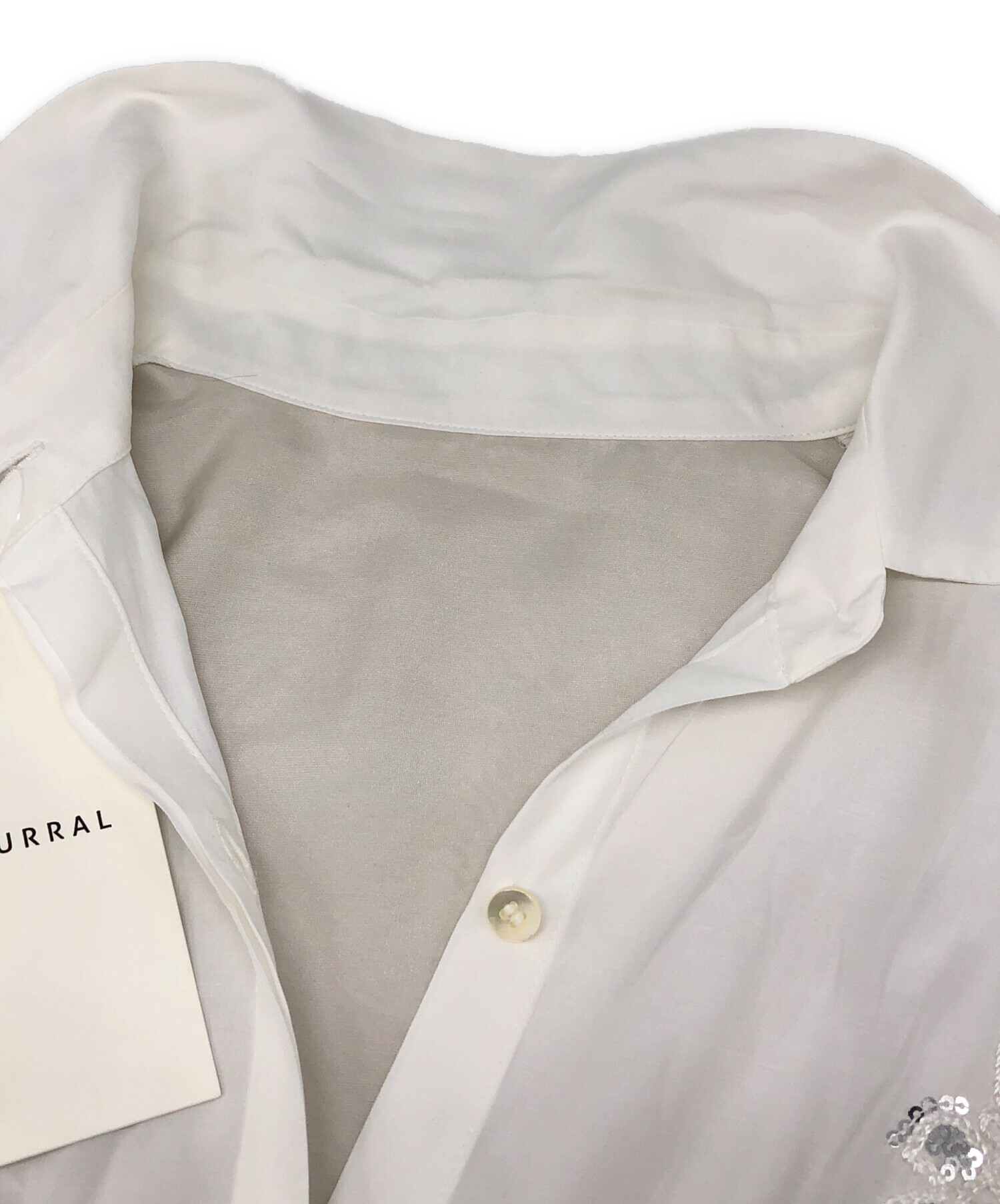 中古・古着通販】MURRAL (ミューラル) Veil embroidered shirt