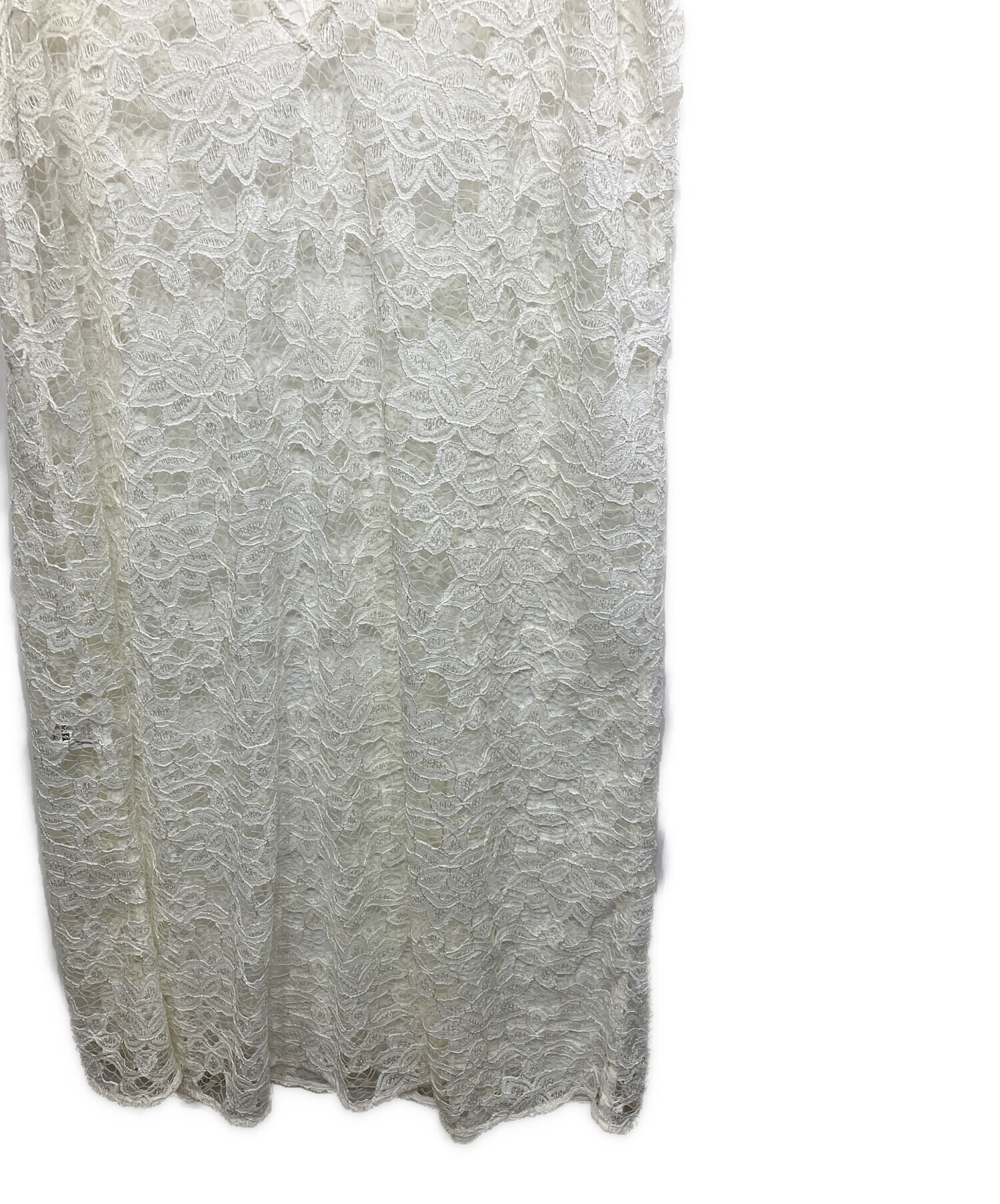 中古・古着通販】IENA (イエナ) ラッセルレースキャミドレス ホワイト