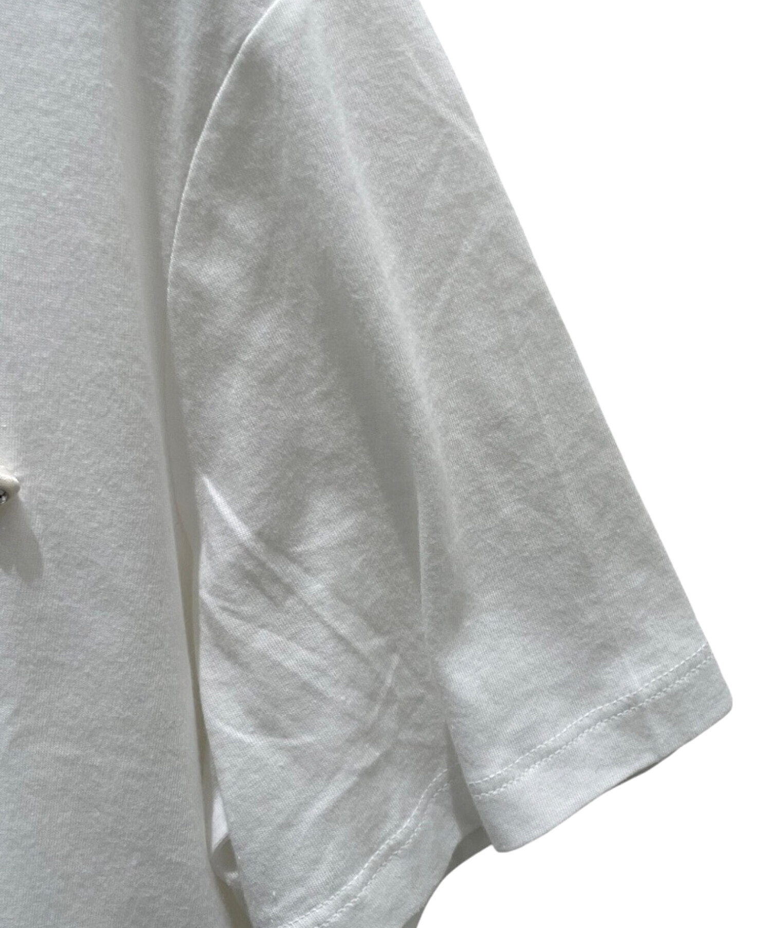 中古・古着通販】PRADA (プラダ) ラインストーン三角ロゴTシャツ