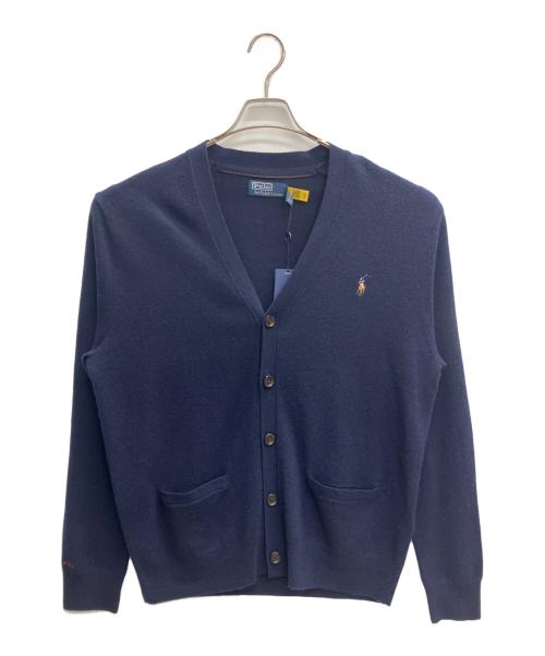 ポロラルフローレン カーディガン ピマコットン ホース刺繍ロゴ ネイビー S 中古・古着通販】POLO RALPH LAUREN (ポロ・ラルフローレン) ロゴ刺繍