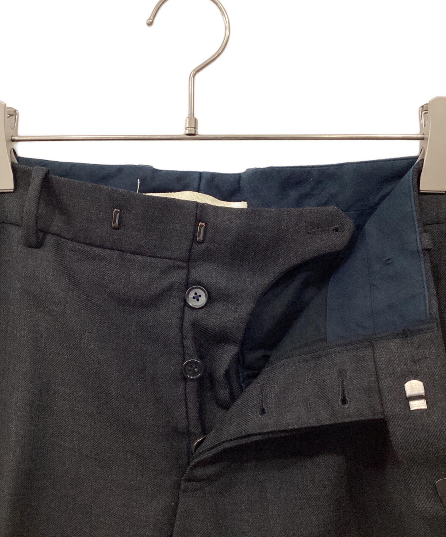 中古・古着通販】MARNI (マルニ) ウールスラックス チャコールグレー