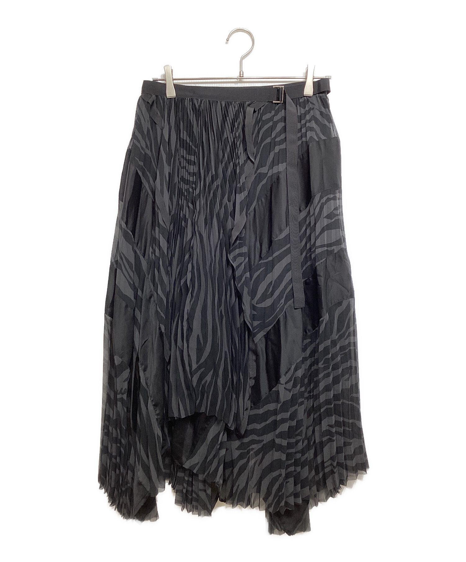 中古・古着通販】sacai (サカイ) ラップスカート ブラック サイズ:1