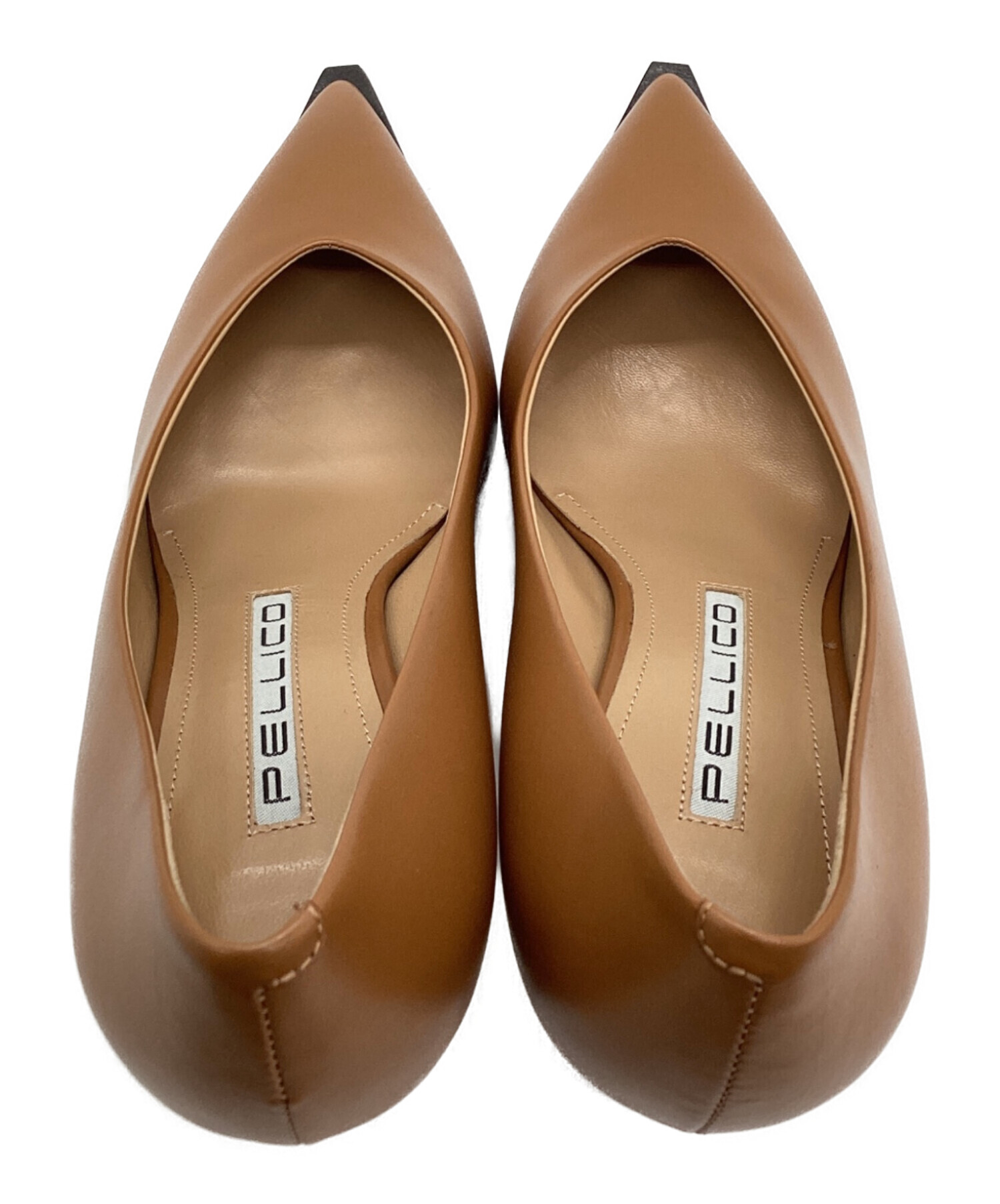 中古・古着通販】PELLICO (ペリーコ) レザーパンプス ブラウン サイズ