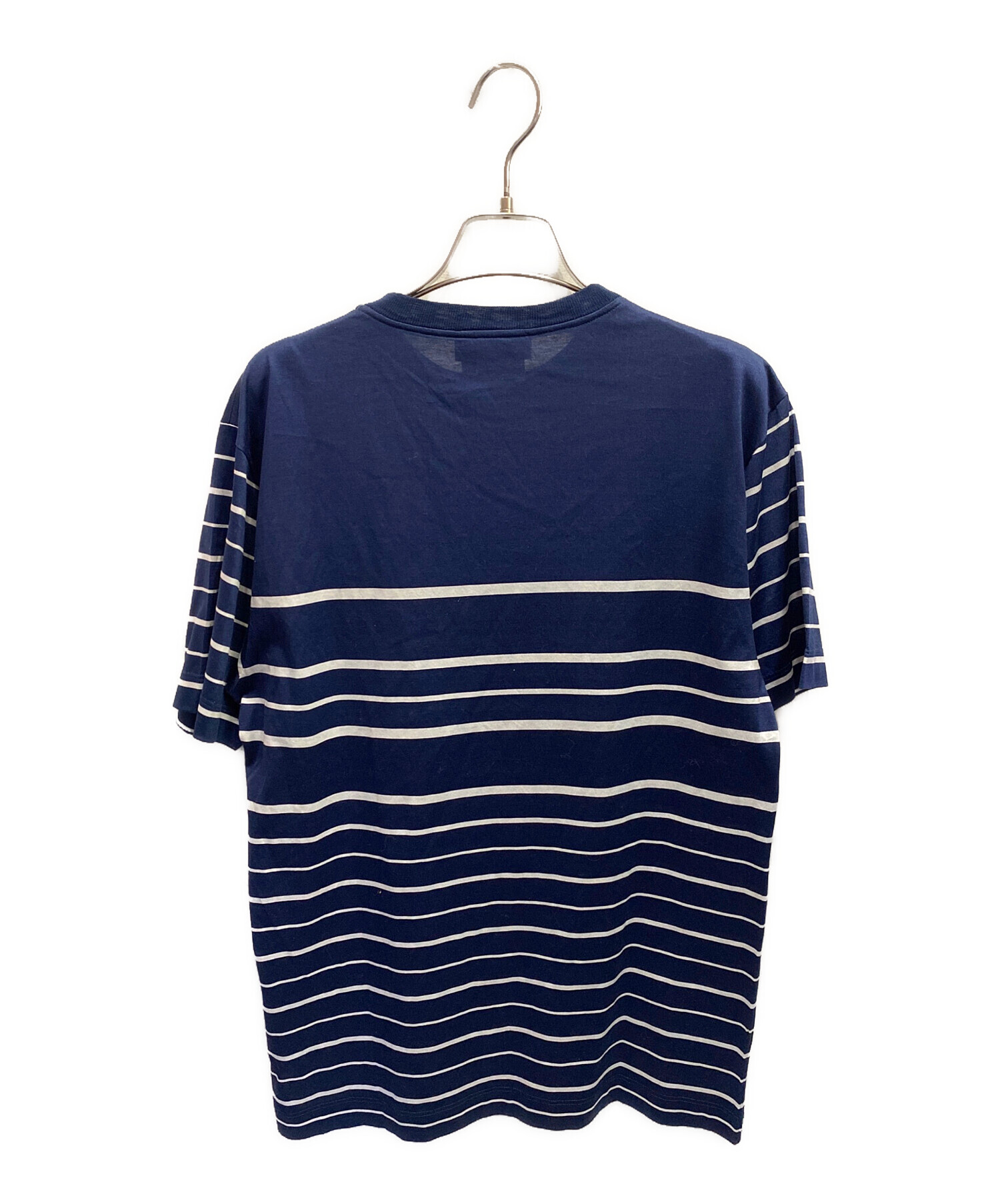 中古・古着通販】GUCCI (グッチ) ボーダーTシャツ ネイビー サイズ:M