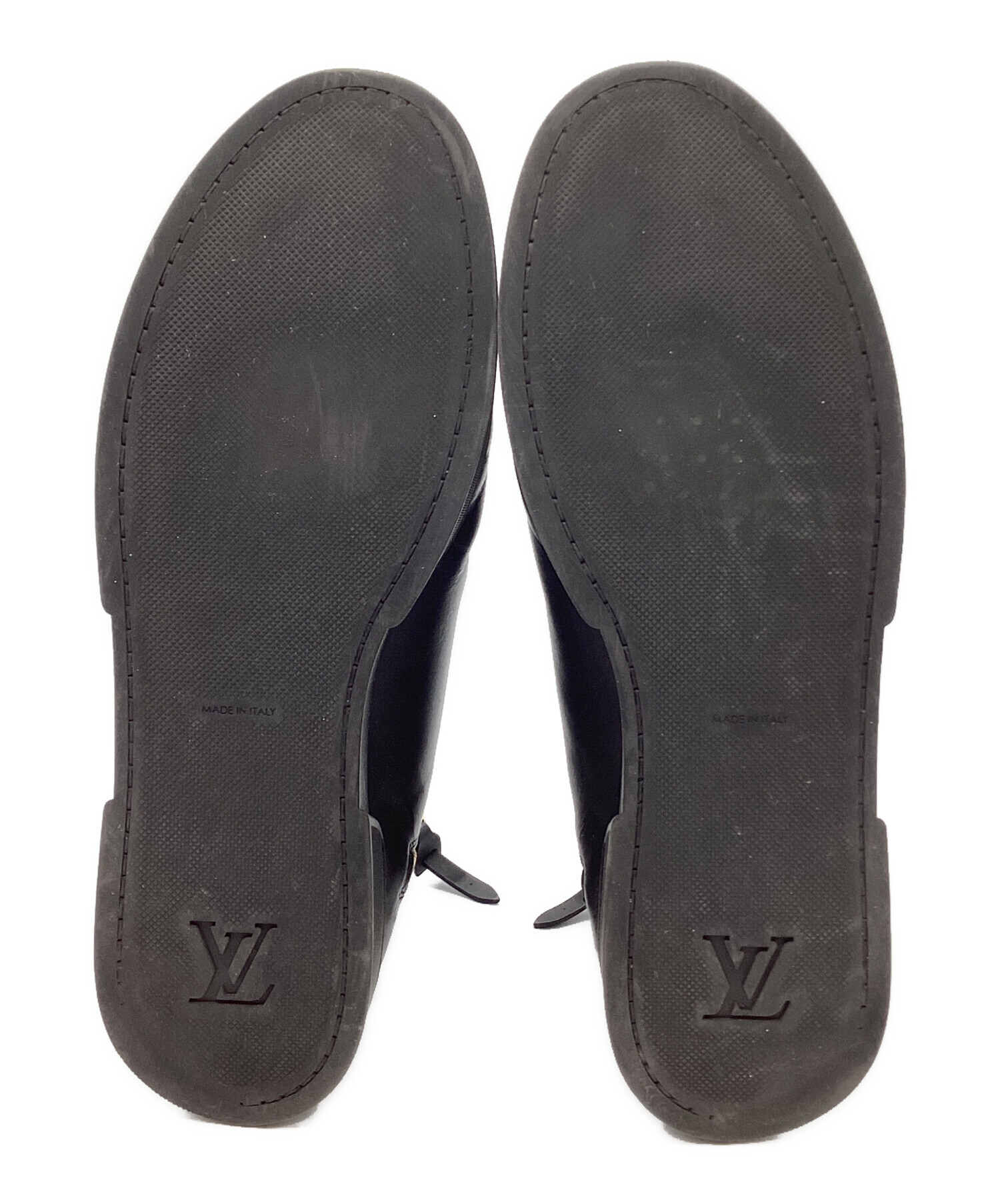 Louis Vuitton ハイカットスニーカー 黒 7.5 約27cm 中古・古着通販】LOUIS VUITTON (ルイ ヴィトン) ハイカットスニーカー