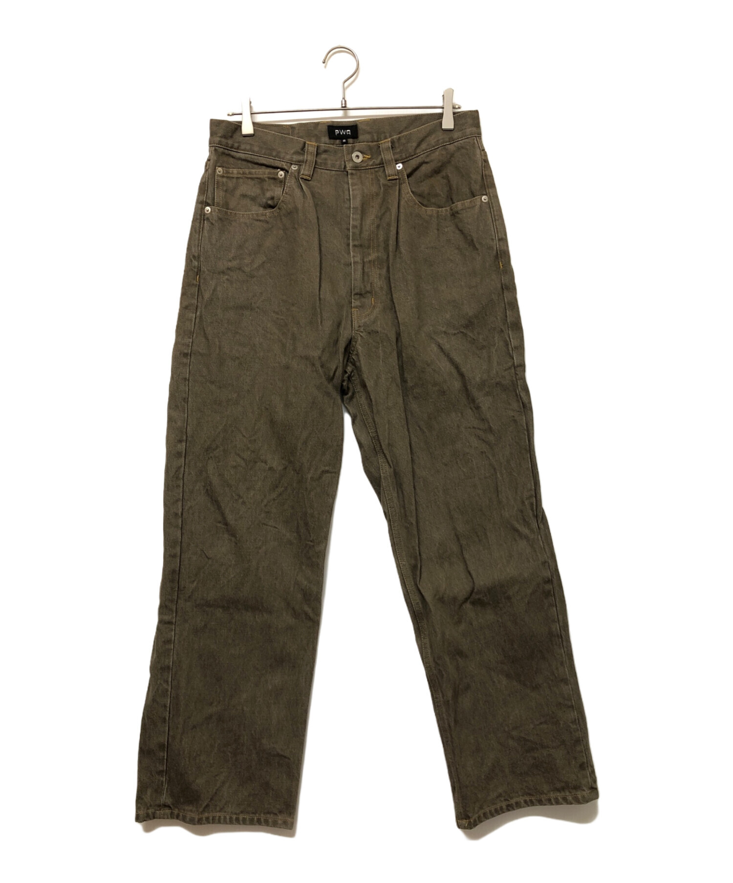 中古・古着通販】PWA (プア) RELAX-FIT 6P JEANS カーキ サイズ:SIZE M